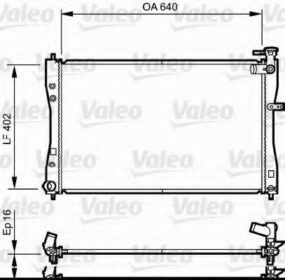 VALEO 735057 Радіатор, охолодження двигуна