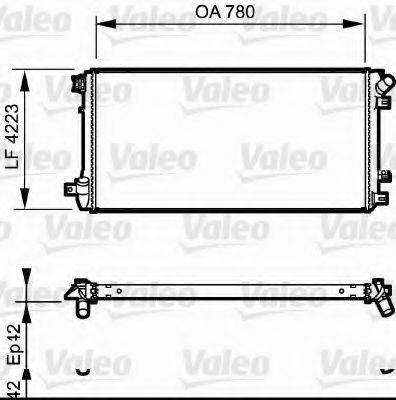 VALEO 735112 Радіатор, охолодження двигуна