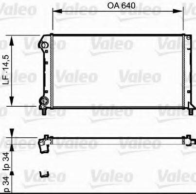 VALEO 735171 Радіатор, охолодження двигуна