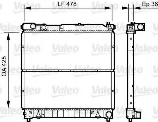 VALEO 734919 Радіатор, охолодження двигуна