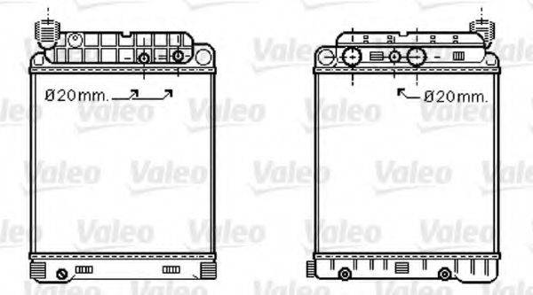 VALEO 733416 Радіатор, охолодження двигуна