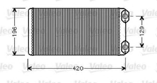 VALEO 812345 Теплообмінник, опалення салону