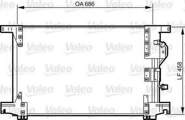 VALEO 818034 Конденсатор, кондиціонер