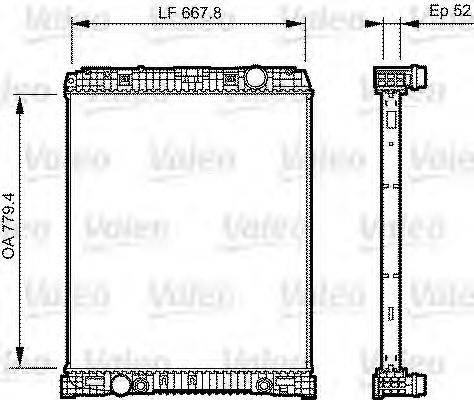 VALEO 735304 Радіатор, охолодження двигуна