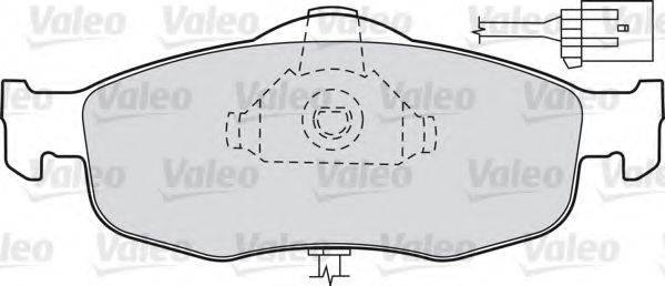 VALEO 540556 Комплект гальмівних колодок, дискове гальмо