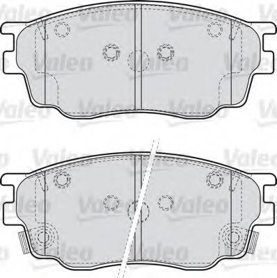 VALEO 598647 Комплект гальмівних колодок, дискове гальмо