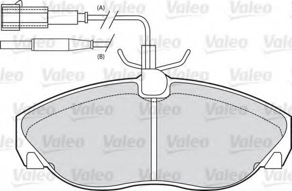 VALEO 598429 Комплект гальмівних колодок, дискове гальмо