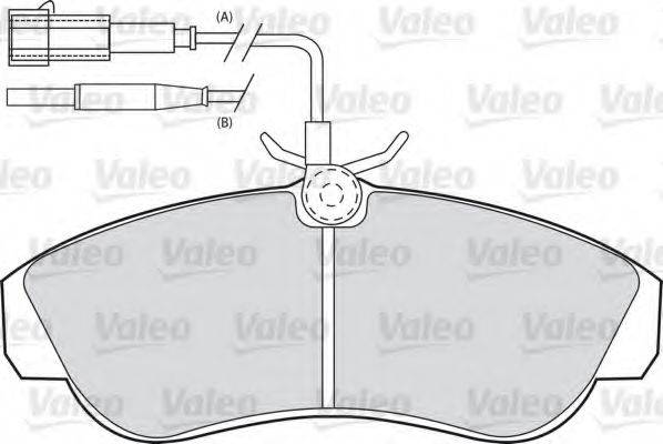 VALEO 598430 Комплект гальмівних колодок, дискове гальмо