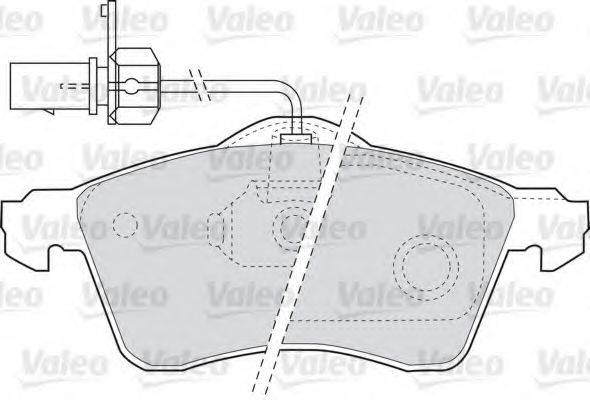 VALEO 598675 Комплект гальмівних колодок, дискове гальмо