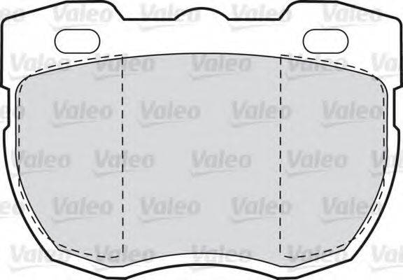 VALEO 598498 Комплект гальмівних колодок, дискове гальмо