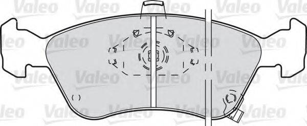 VALEO 598478 Комплект гальмівних колодок, дискове гальмо