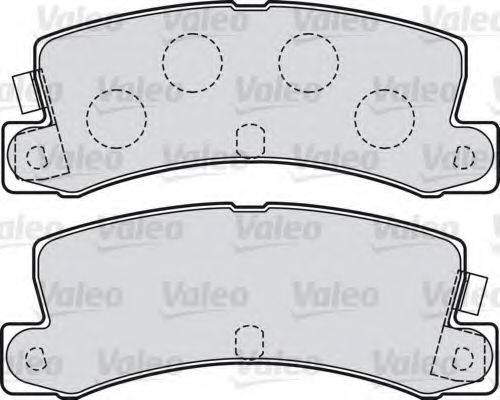 VALEO 598984 Комплект гальмівних колодок, дискове гальмо