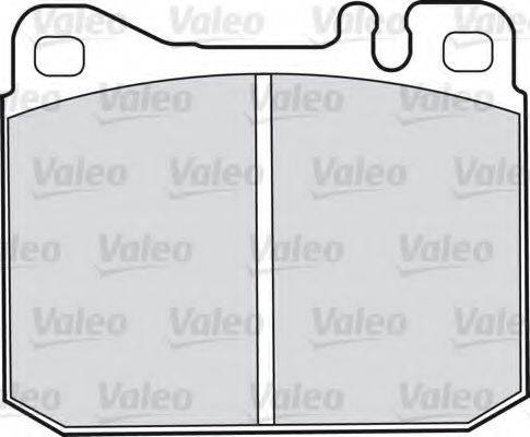 VALEO 598110 Комплект гальмівних колодок, дискове гальмо