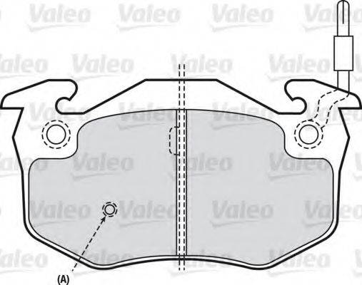 VALEO 598396 Комплект гальмівних колодок, дискове гальмо