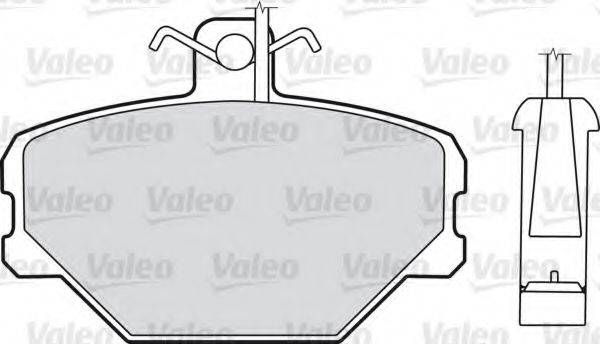 VALEO 598095 Комплект гальмівних колодок, дискове гальмо