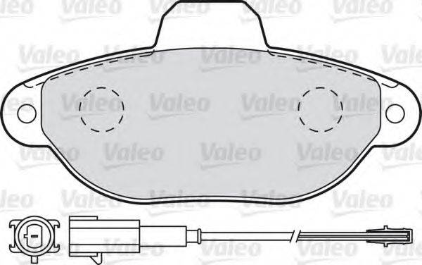 VALEO 598987 Комплект гальмівних колодок, дискове гальмо