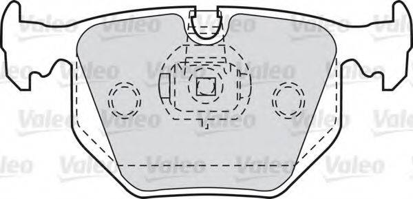 VALEO 598580 Комплект гальмівних колодок, дискове гальмо