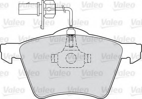 VALEO 598801 Комплект гальмівних колодок, дискове гальмо