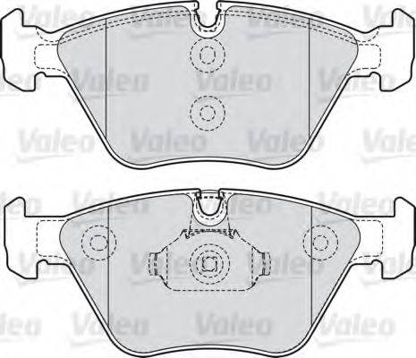 VALEO 598811 Комплект гальмівних колодок, дискове гальмо