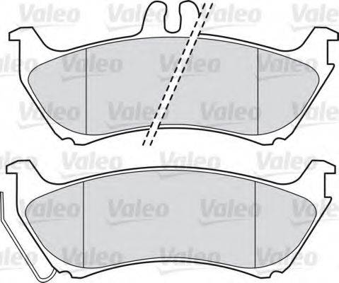 VALEO 598443 Комплект гальмівних колодок, дискове гальмо