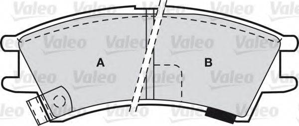 VALEO 598575 Комплект гальмівних колодок, дискове гальмо