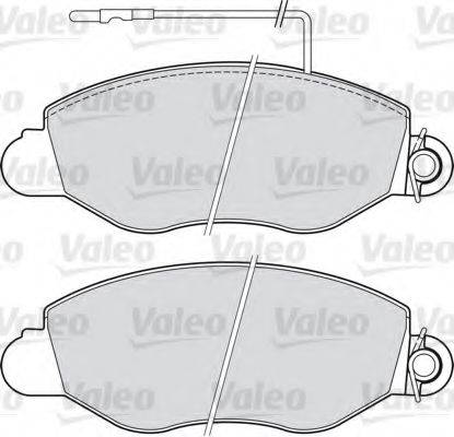 VALEO 541733 Комплект гальмівних колодок, дискове гальмо