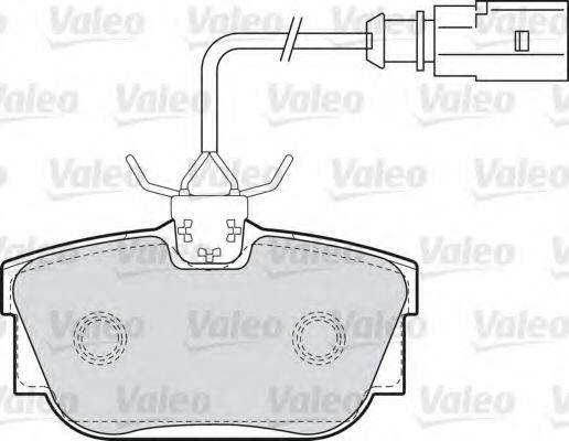 VALEO 598650 Комплект гальмівних колодок, дискове гальмо