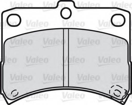 VALEO 598883 Комплект гальмівних колодок, дискове гальмо