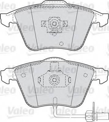 VALEO 598750 Комплект гальмівних колодок, дискове гальмо