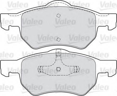 VALEO 598756 Комплект гальмівних колодок, дискове гальмо