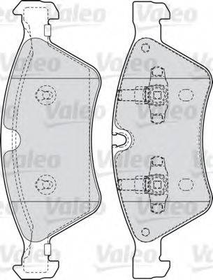 VALEO 598728 Комплект гальмівних колодок, дискове гальмо