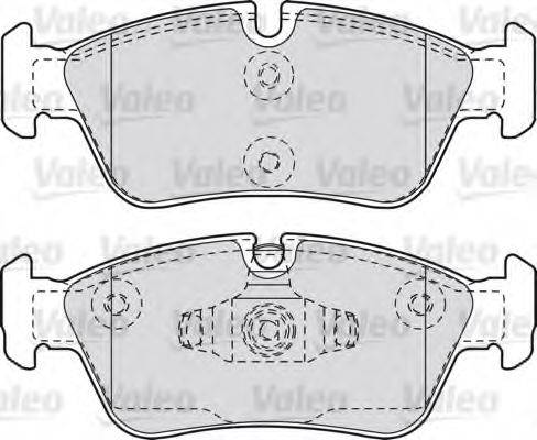 VALEO 598700 Комплект гальмівних колодок, дискове гальмо