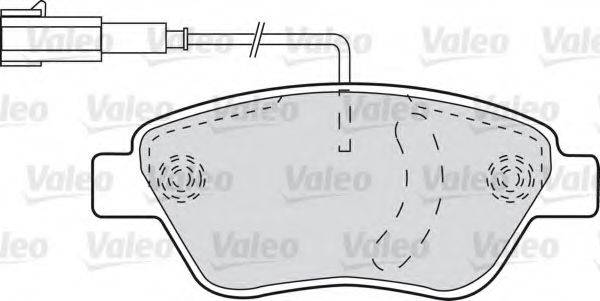 VALEO 598825 Комплект гальмівних колодок, дискове гальмо