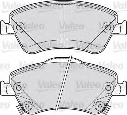 VALEO 601040 Комплект гальмівних колодок, дискове гальмо