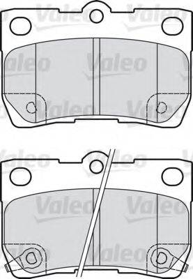 VALEO 598888 Комплект гальмівних колодок, дискове гальмо