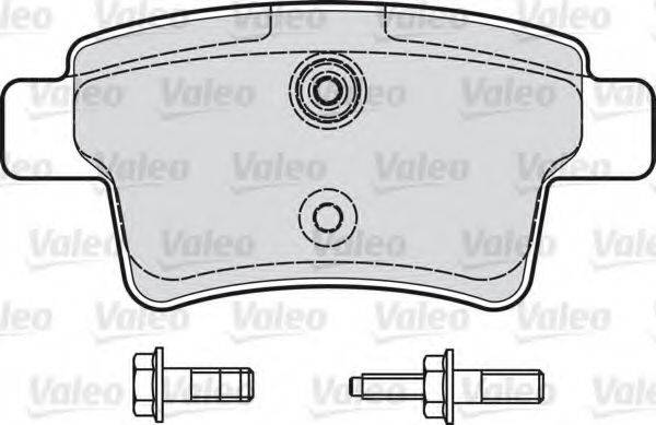 VALEO 598936 Комплект гальмівних колодок, дискове гальмо