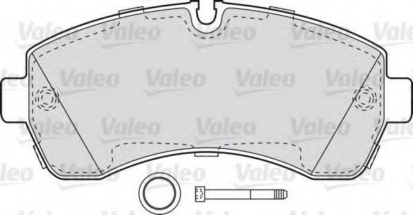 VALEO 598881 Комплект гальмівних колодок, дискове гальмо