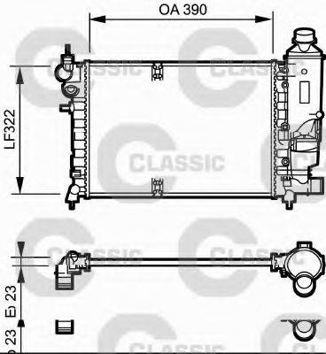 VALEO 231528 Радіатор, охолодження двигуна