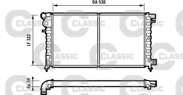 VALEO 231530 Радіатор, охолодження двигуна