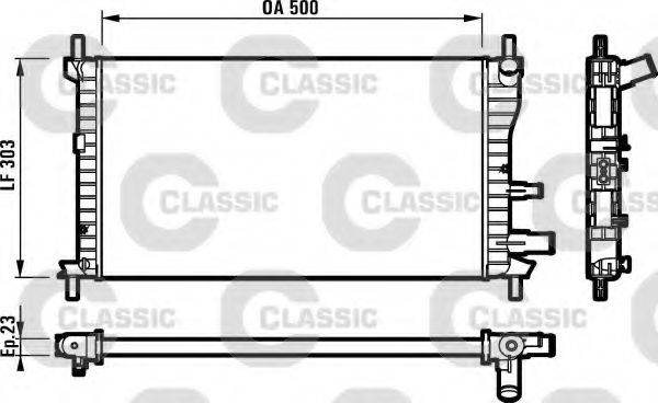 VALEO 231734 Радіатор, охолодження двигуна