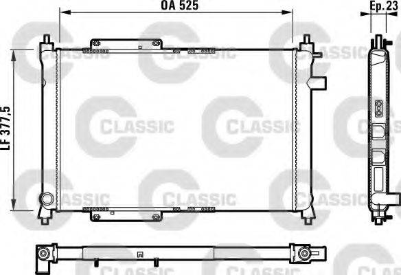 VALEO 231818 Радіатор, охолодження двигуна