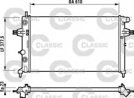 VALEO 232549 Радіатор, охолодження двигуна