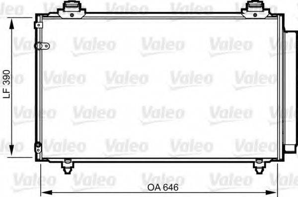 VALEO 814211 Конденсатор, кондиціонер