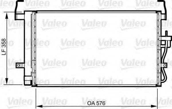 VALEO 814264 Конденсатор, кондиціонер