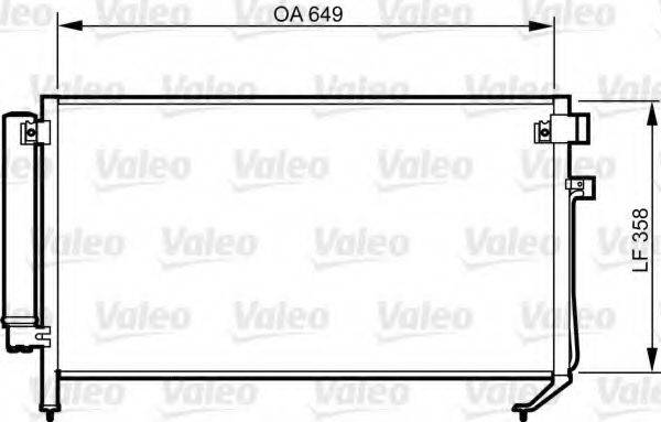 VALEO 814312 Конденсатор, кондиціонер