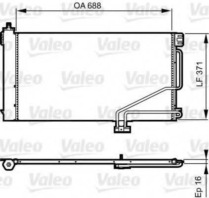 VALEO 814186 Конденсатор, кондиціонер