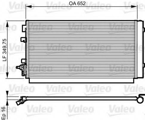 VALEO 814187 Конденсатор, кондиціонер