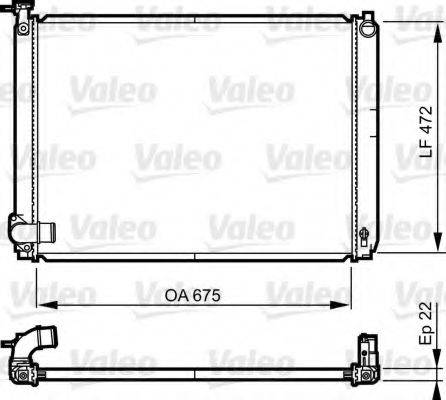 VALEO 735571 Радіатор, охолодження двигуна