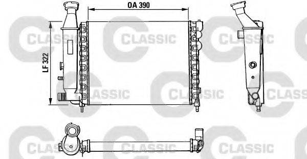 VALEO 383866 Радіатор, охолодження двигуна