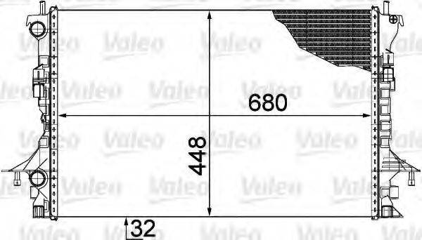 VALEO 735489 Радіатор, охолодження двигуна